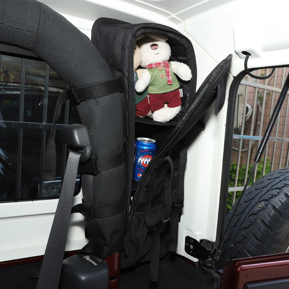 Tesin Car Trunk Door Roll Bar Anti-Roll Storage