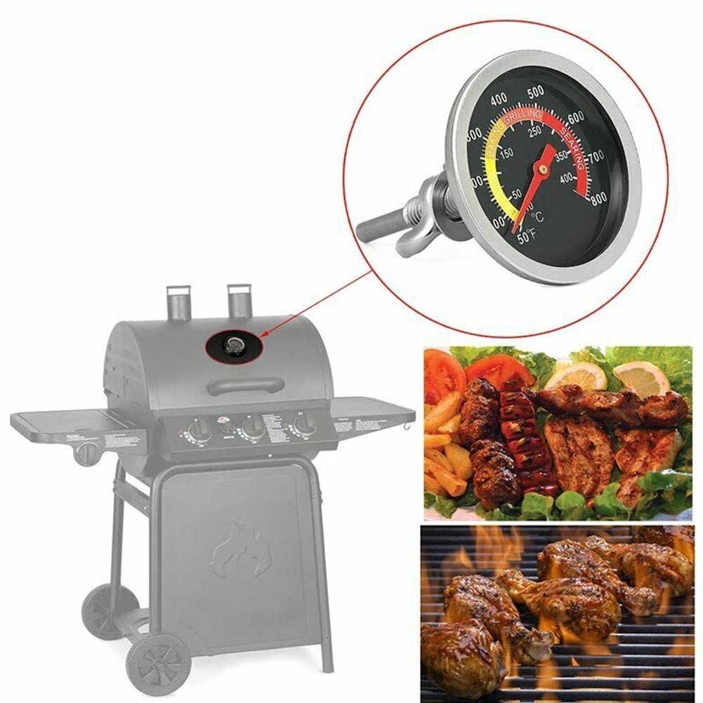 1pc Barbecue Thermometer Oven Temp Gauge 10 400