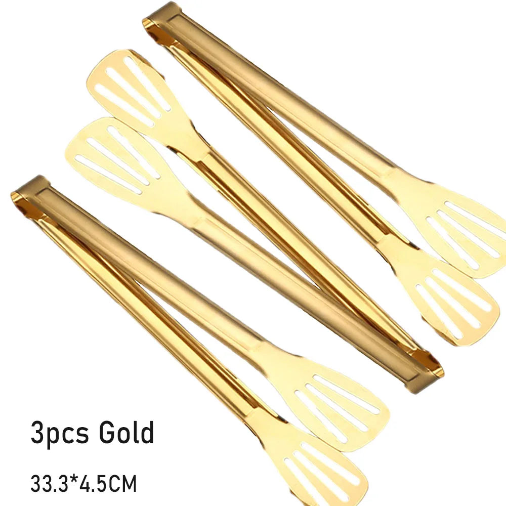 Stainless Steel Anti-Slip Food Clamp Utensils Buffet Cooking