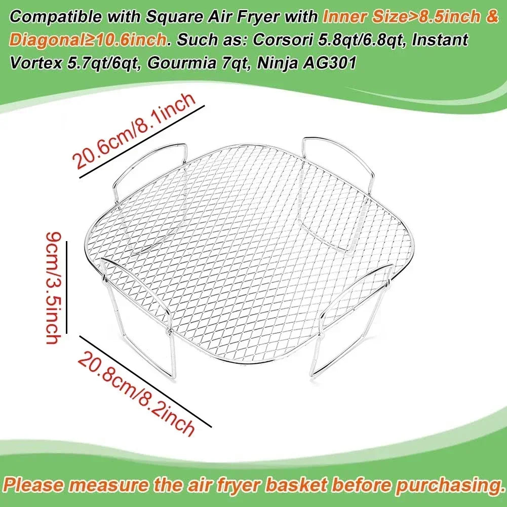 Square/Round/Rectangle Oven Grill Racks Multi-Layer Detachable
