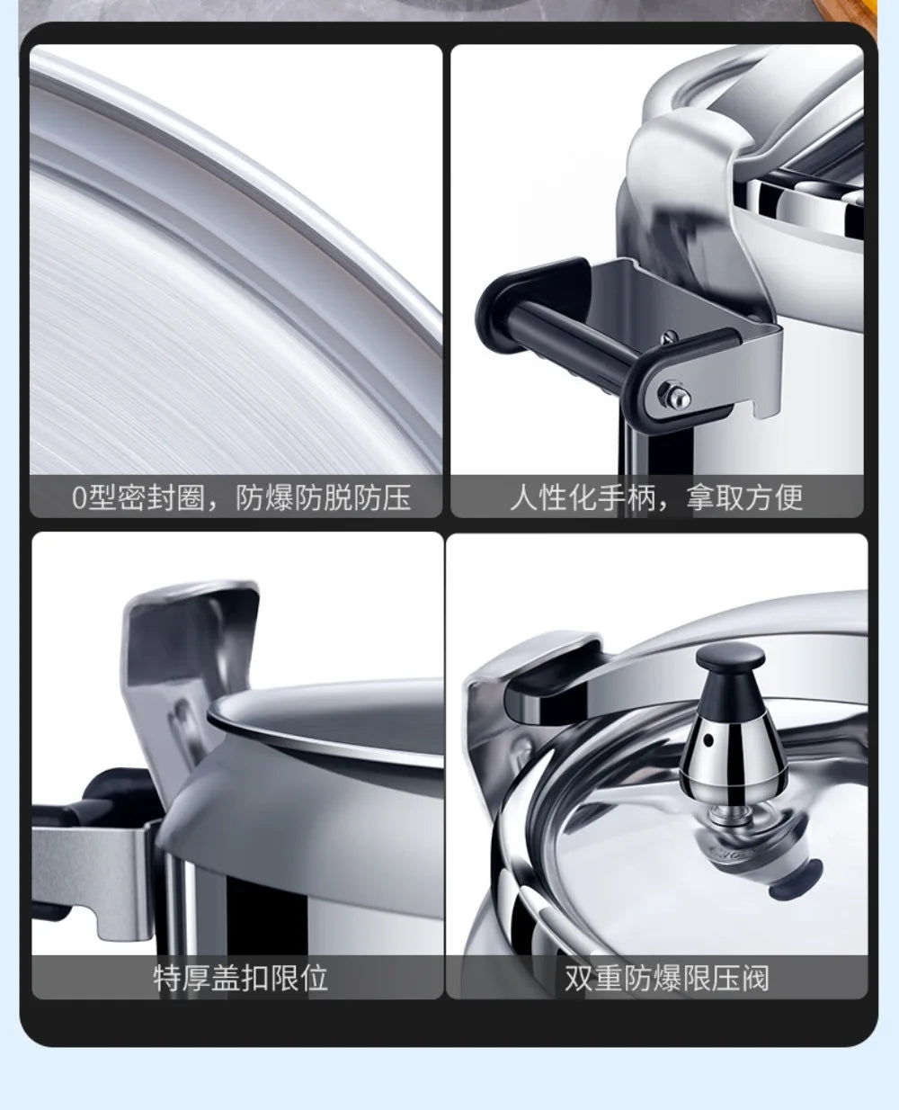50l Commercial Pressure Cooker Thickened Large Capacity Gas