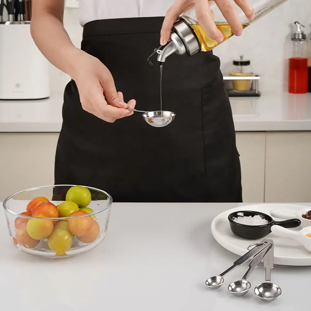 4pcs Measuring Spoons Tablespoon Teaspoon Measure Liquid Dry