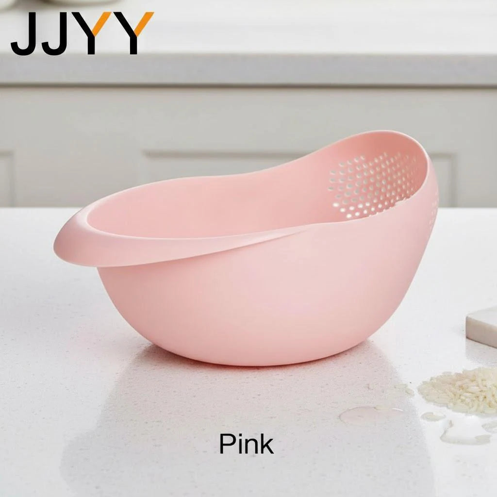 Sink Drainer Plastic Colander Handle Rice Strainer Bowl