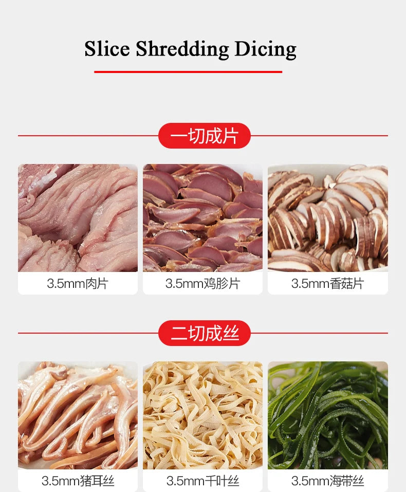 Electric Meat Cutter Stainless Steel Automatic Vegetable Cutter