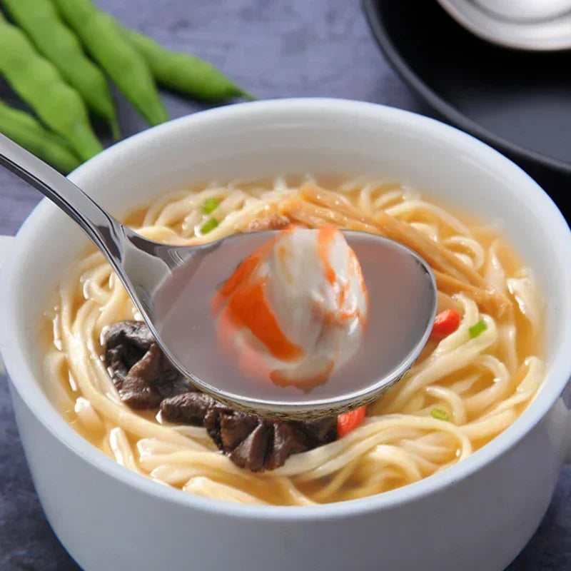 2/1pcs Stainless Steel Spoon Thicken Long Handle Soup
