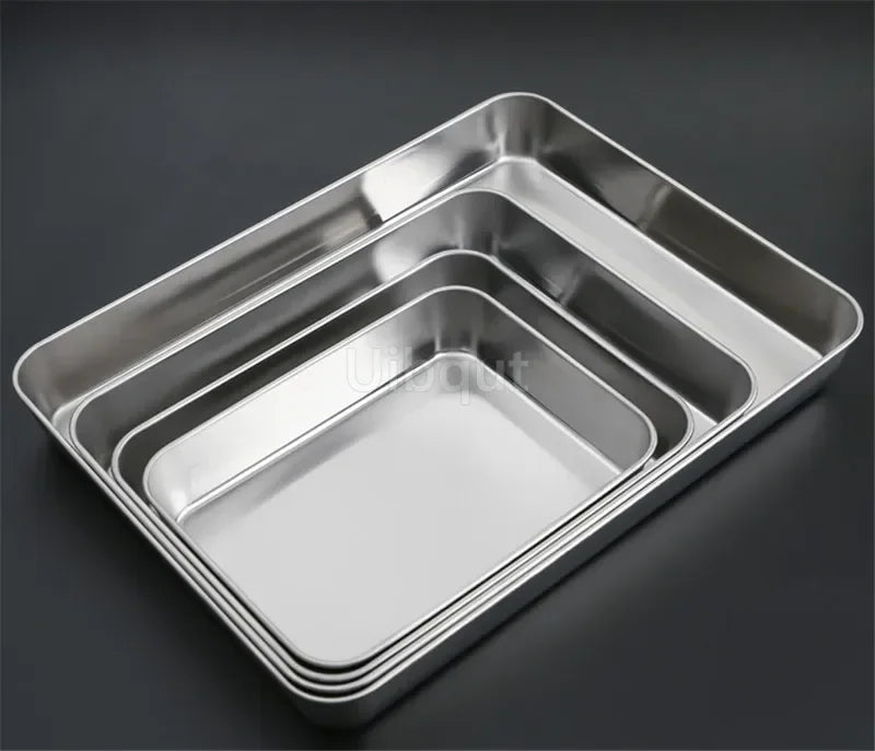 304 Stainless Steel Baking Tray Plate Bbq Tray