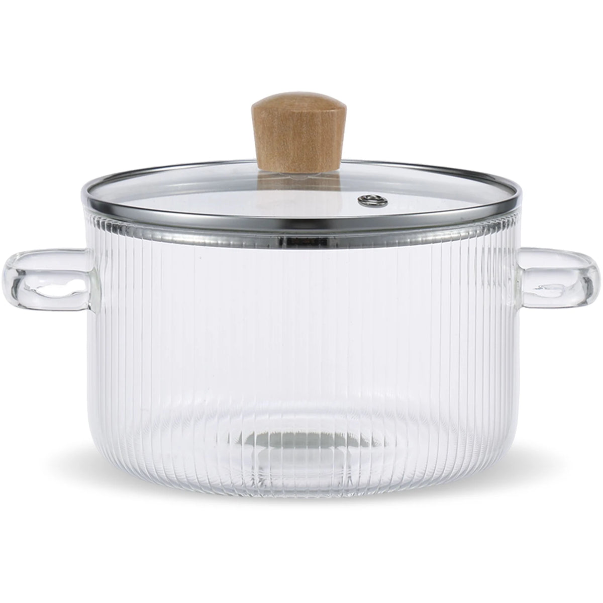 Glass Saucepan Clear Cooking Pot Lid 6l Heat