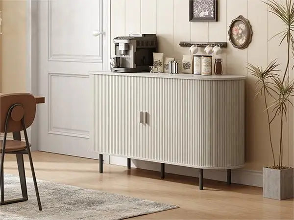 55 Sideboard Buffet Cabinet Storage Cabinet Adjustable Shelf
