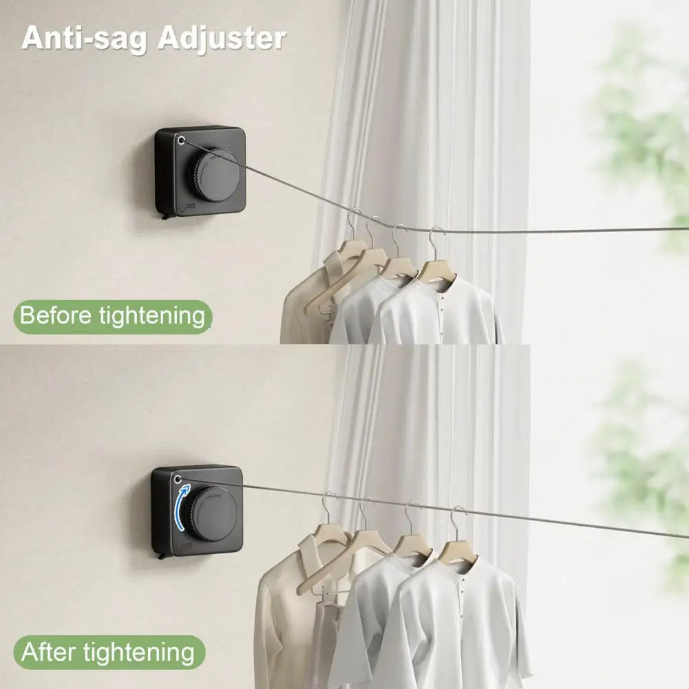1m/4 2m Retractable Clothesline Stainless Seel Clothes-Drying