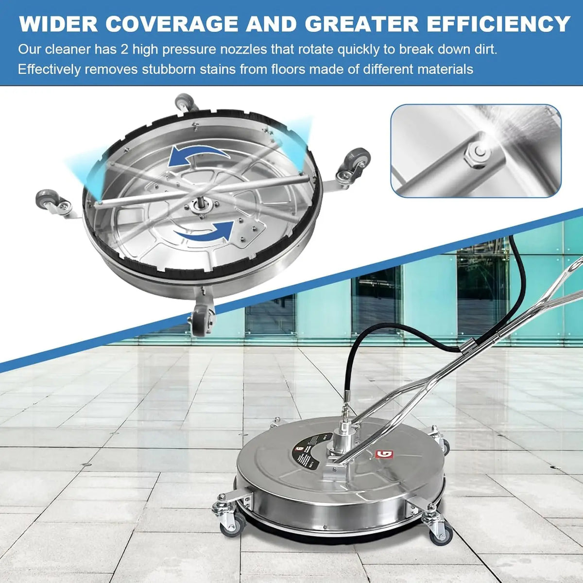 24 Inch High Pressure Stainless Steel Flat Surface