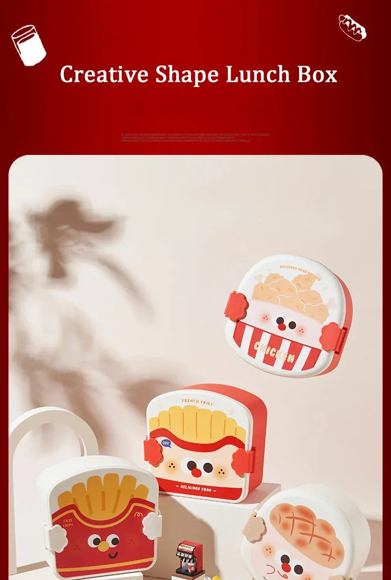 Kid Lunch Boxes Hamburger Bento Box Children Creative