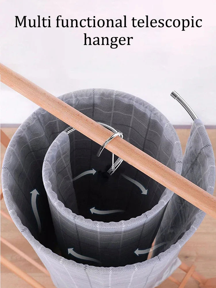 Rotating Spiral Laundry Hanger Circular Drying Rack Sheets