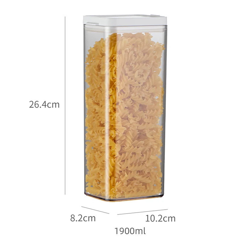 Opening Lid Sealed Jar Transparent Body Food Grade