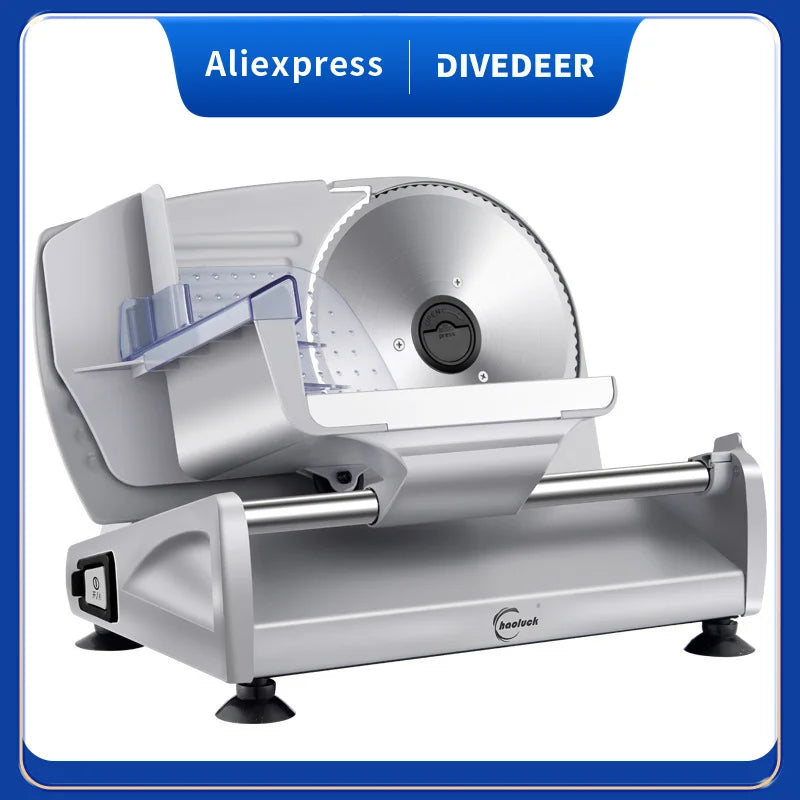 Divedeer Electric Deli Meat Slicer Sus 420 Stainless
