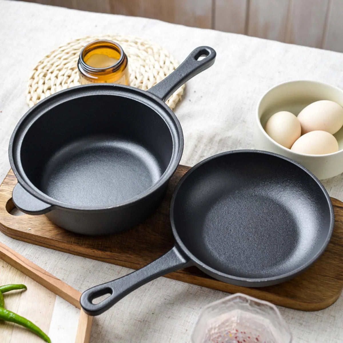 Cast Iron Pots Non-Stick Pan Dual-Purpose Cast Iron