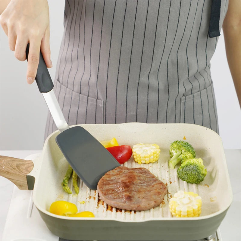 Nonstick Silicone Turner Spatula Heat-Resistant Flexible Turner
