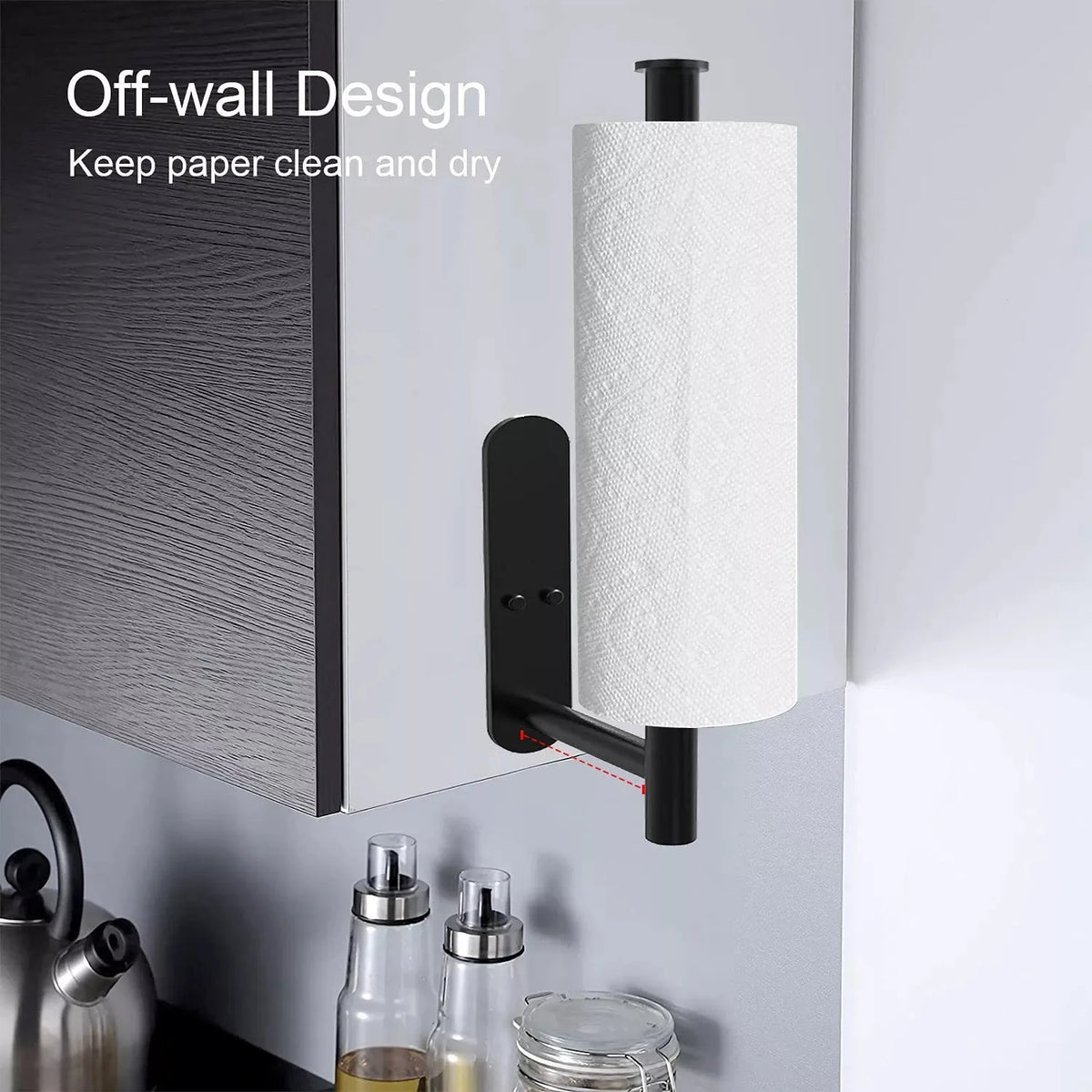 1/2pcs Paper Towel Holder Toilet Paper Holder Adhesive