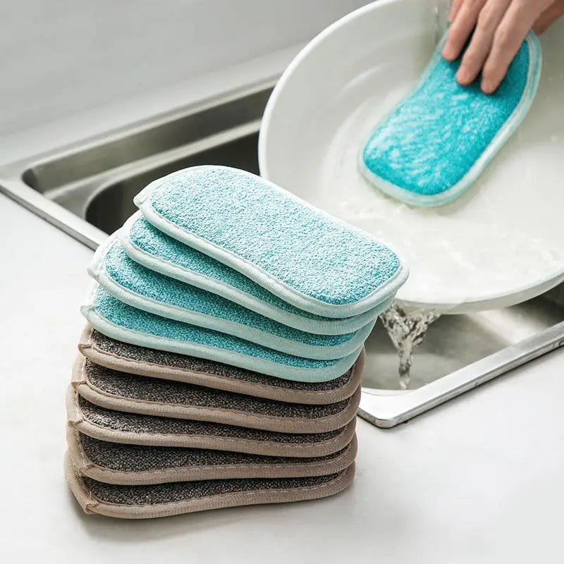 Sponge Rag Cleaning Cloth Washing Dishs Supplies Double
