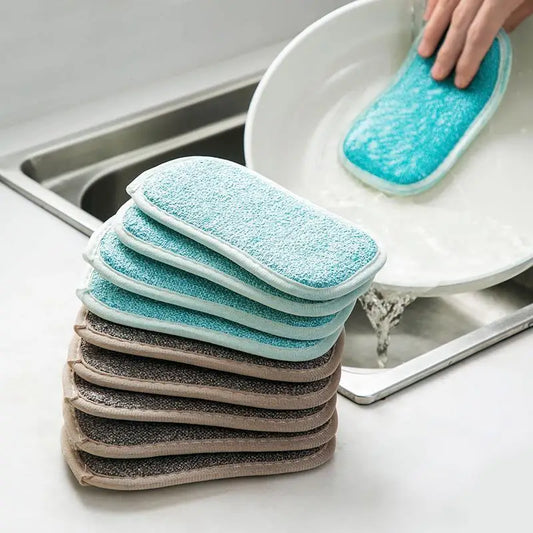 Sponge Rag Cleaning Cloth Washing Dishs Supplies Double