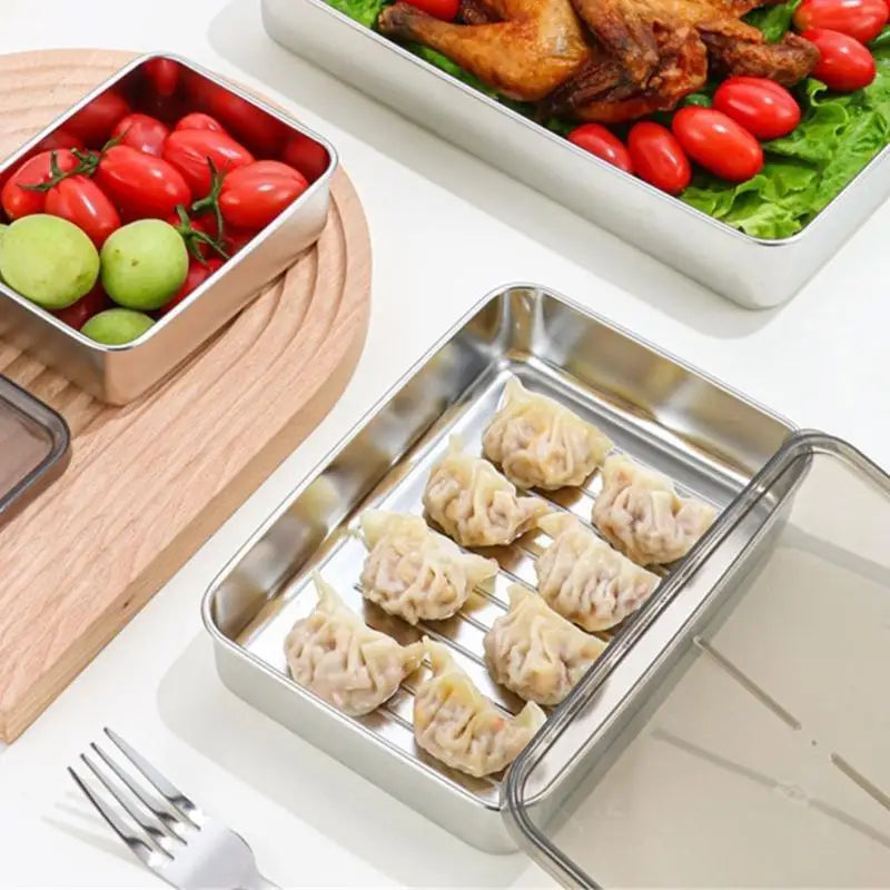 G6kf Stackable Meal Prep Boxes Stainless Steel Container
