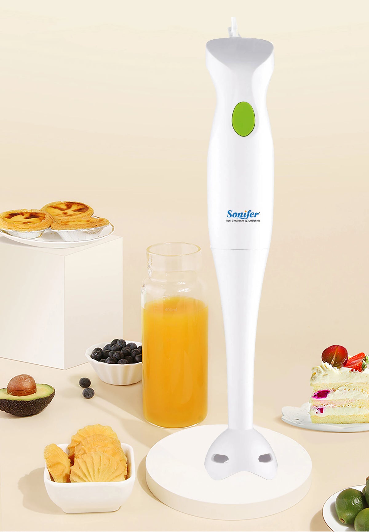 Immersion Hand Stick Blender Mixer Chopper Smoothie Cup