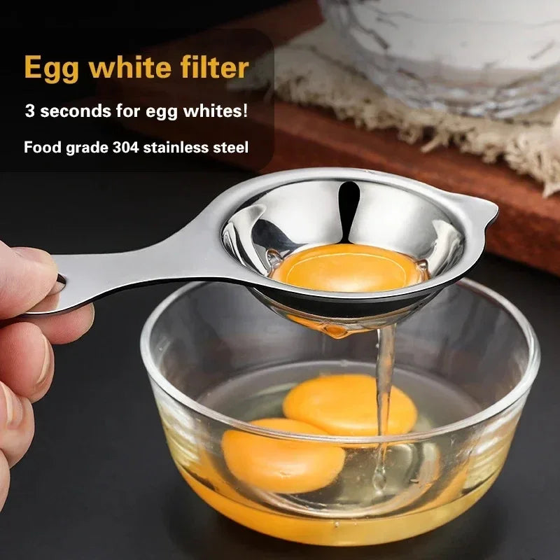 Egg Yolk Separator Stainless Steel Eggs White Filter