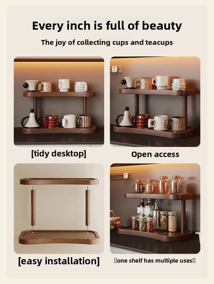 Countertop Water Cup Organizer Cabinet Cup Storage Rack