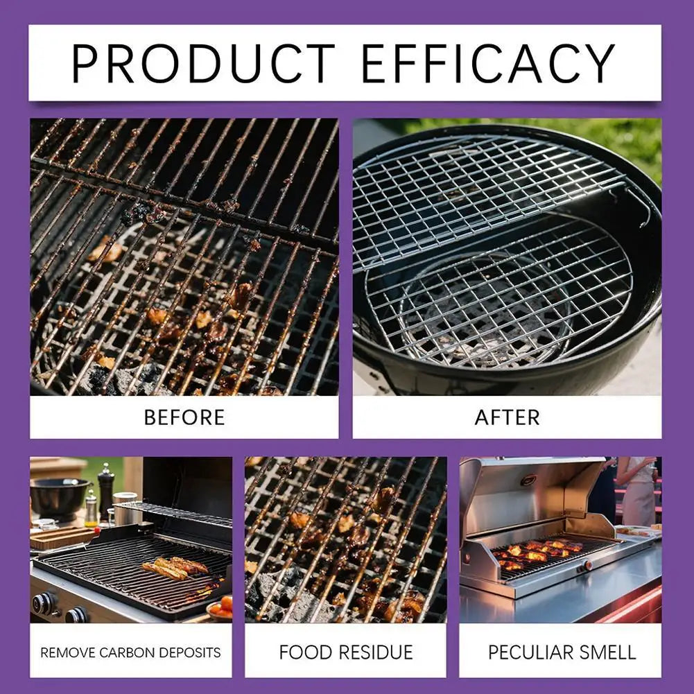 1/2/3pcs Barbecue Grill Cleaner Heavy Duty Grease Degreaser
