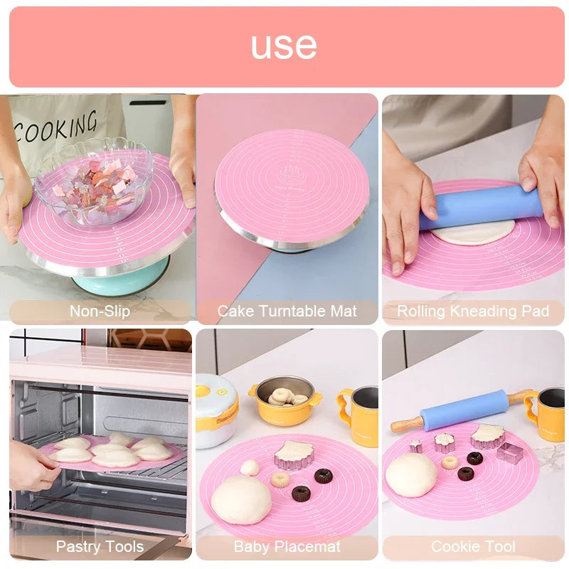 Silicone Cake Mat 12 Inch Round Silicone Mat