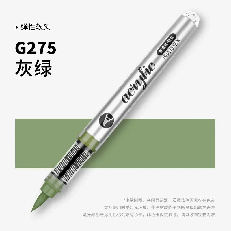 Grasp 120/1 Colors Acrylic Markers Brush Tip Paint