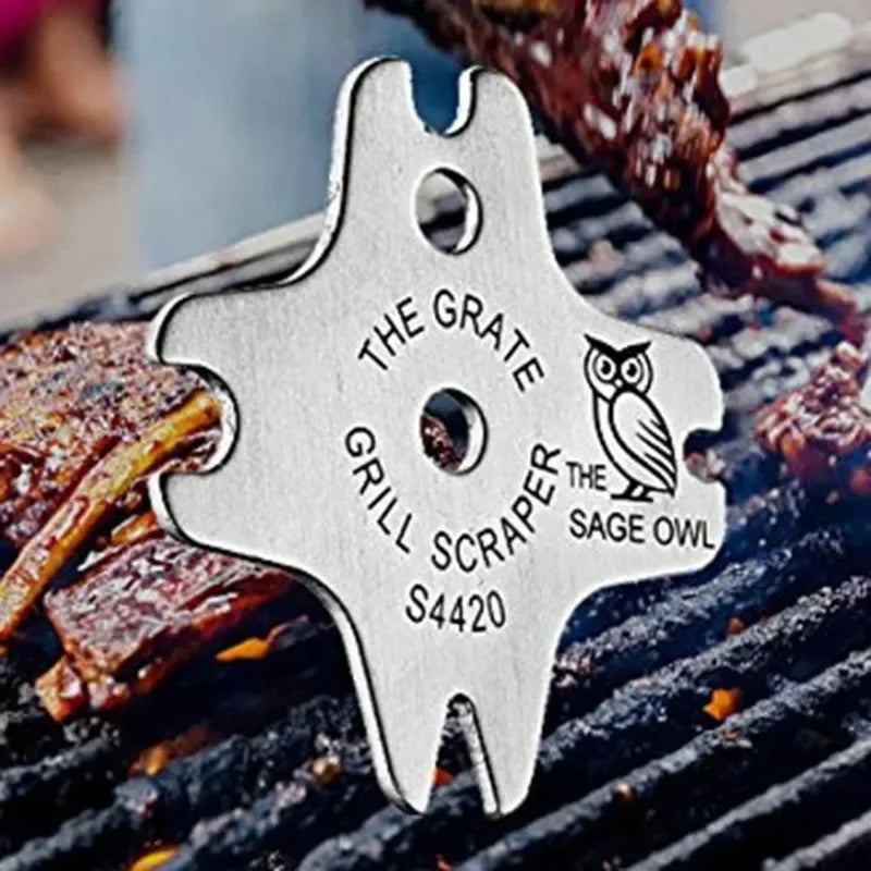 Cleaning Barbecue Scraper Metal Bbq Grills Grate Cleaner