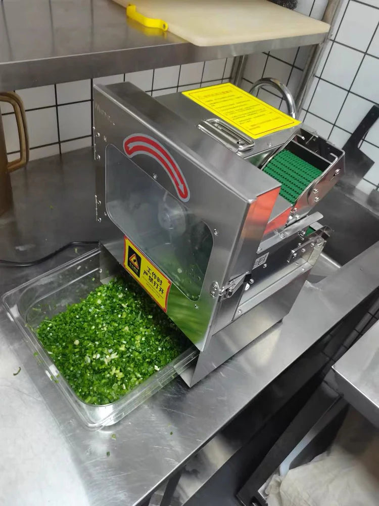 700rpm Commercial Electric Scallion Chopper 150kg/H Vegetable