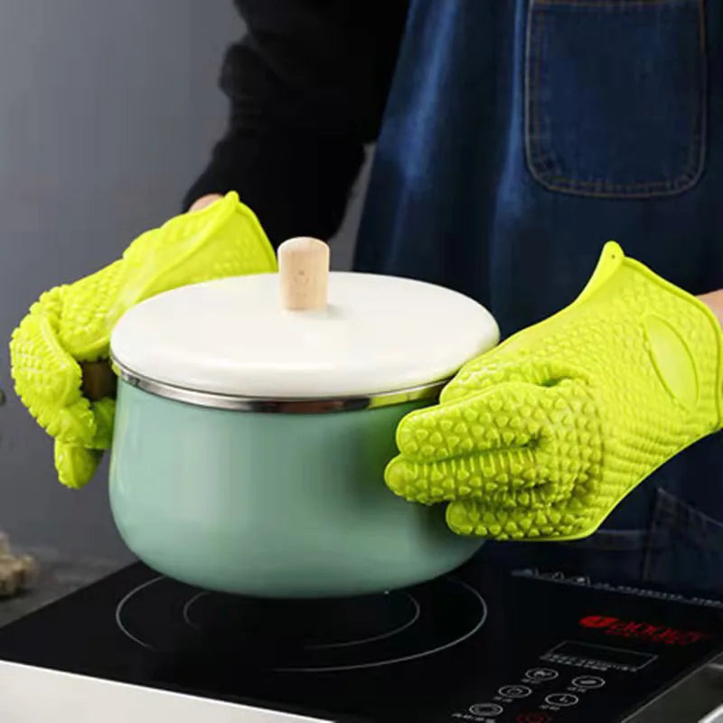 Baking Silicone Microwave Oven Gloves Bbq Grill Gloves
