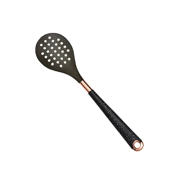 1-Pack Silicone Utensils Non-Stick Cooking Gold Plated Heat