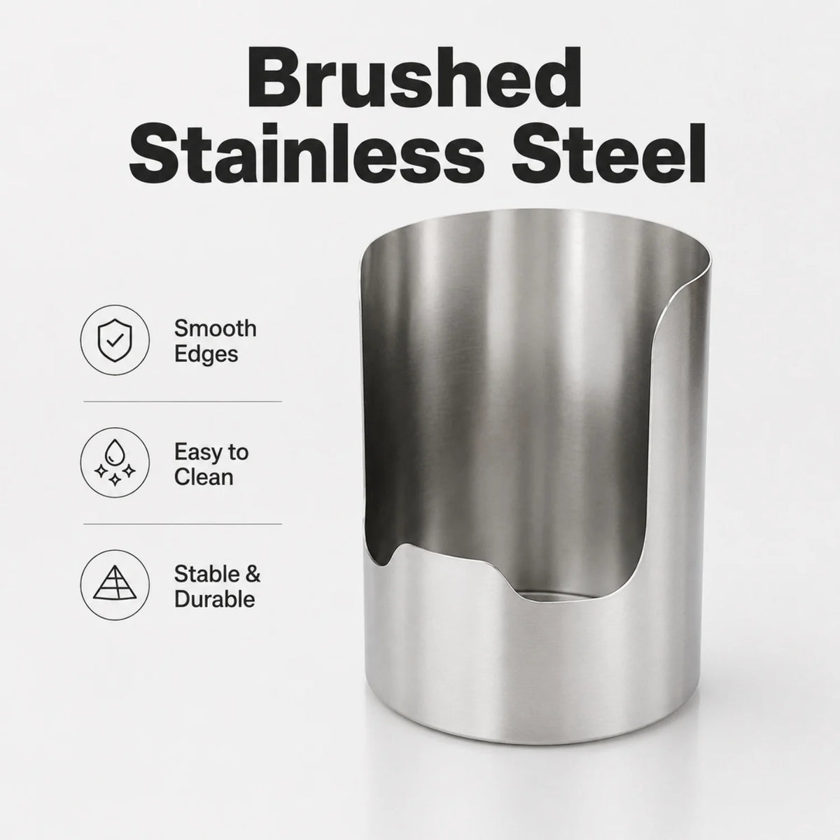 3pcs Stainless Steel Pot Lid Utensil Holder Multipurpose