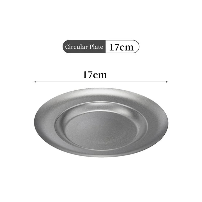 304 Stainless Steel Dining Plate Oval Bone Dish