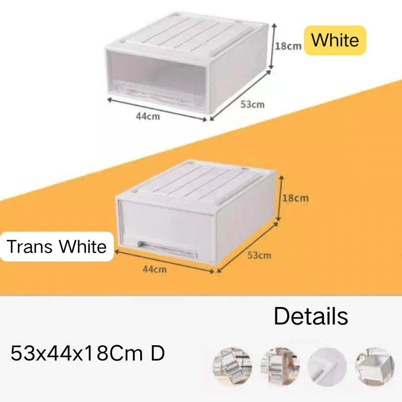 Stacking Storage Drawer Boxes Large Capacity Wardrobe Drawer