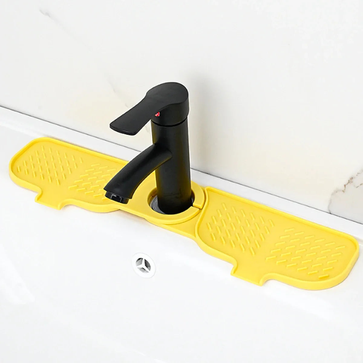 Sink Splash Drain Mat Silicone Faucet Handle Drip