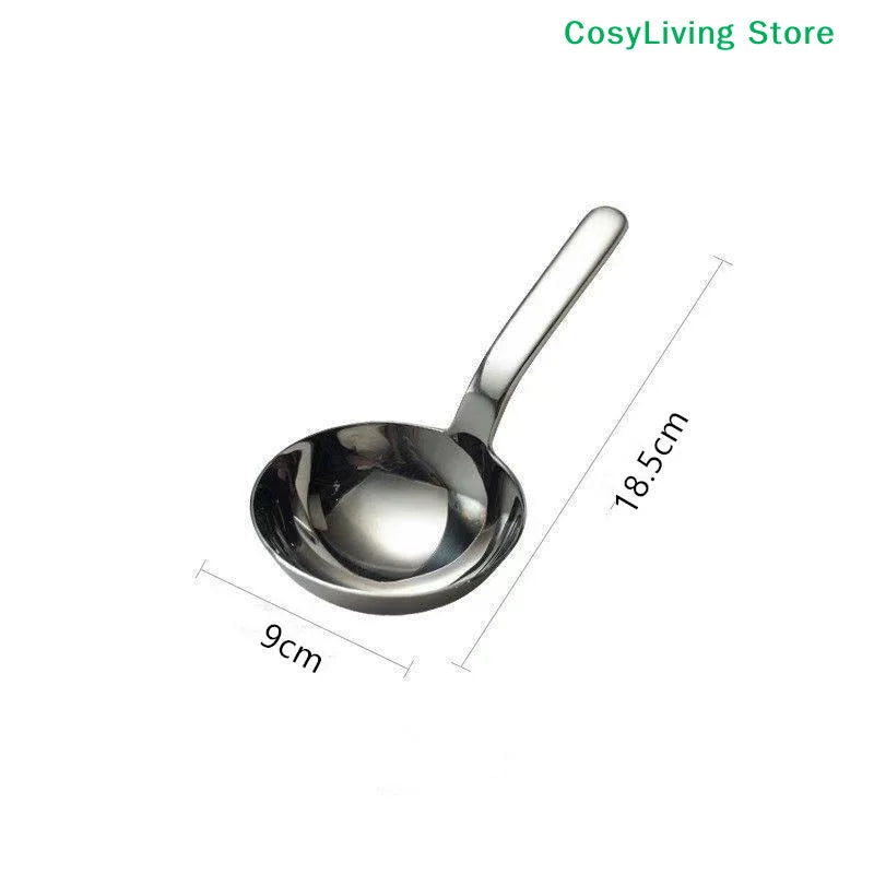 Short Handle Large Ramen Bouillon Spoon Deepen Tablespoons