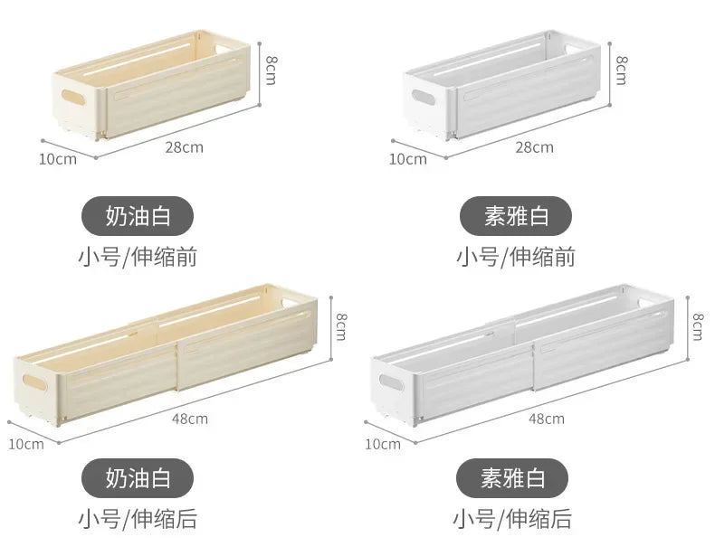 1pc Retractable Drawer Organizer Length Adjustable Cabinet