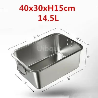 304 Stainless Steel Plate Metal Tray Handle Square