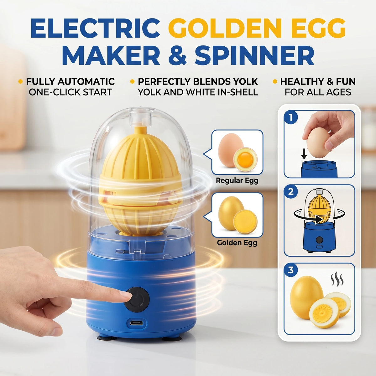 Electric Automatic Egg Beater Egg Yolks Egg Whites