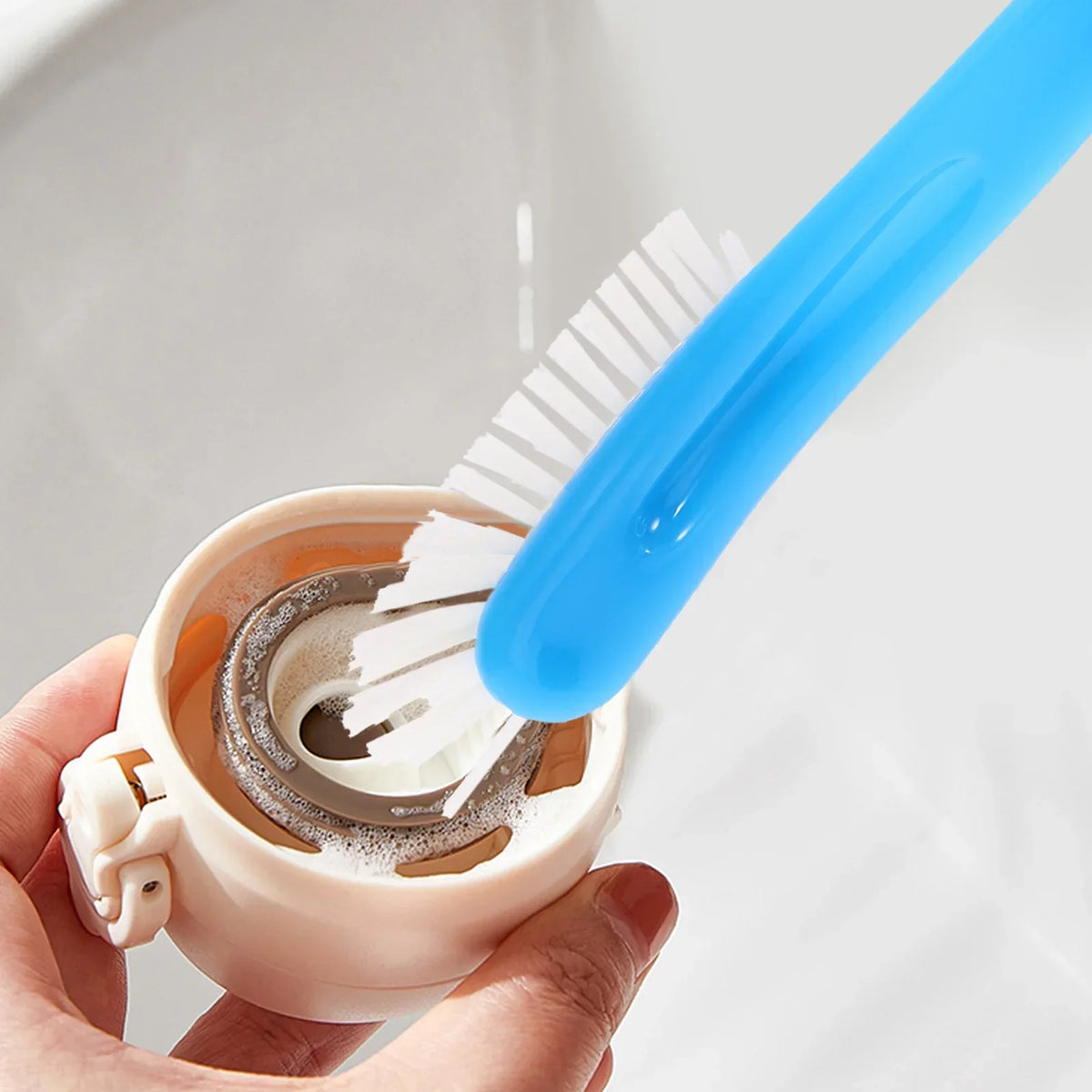 1/2pcs High Quality Curved Design Bottle Cleaning Brush