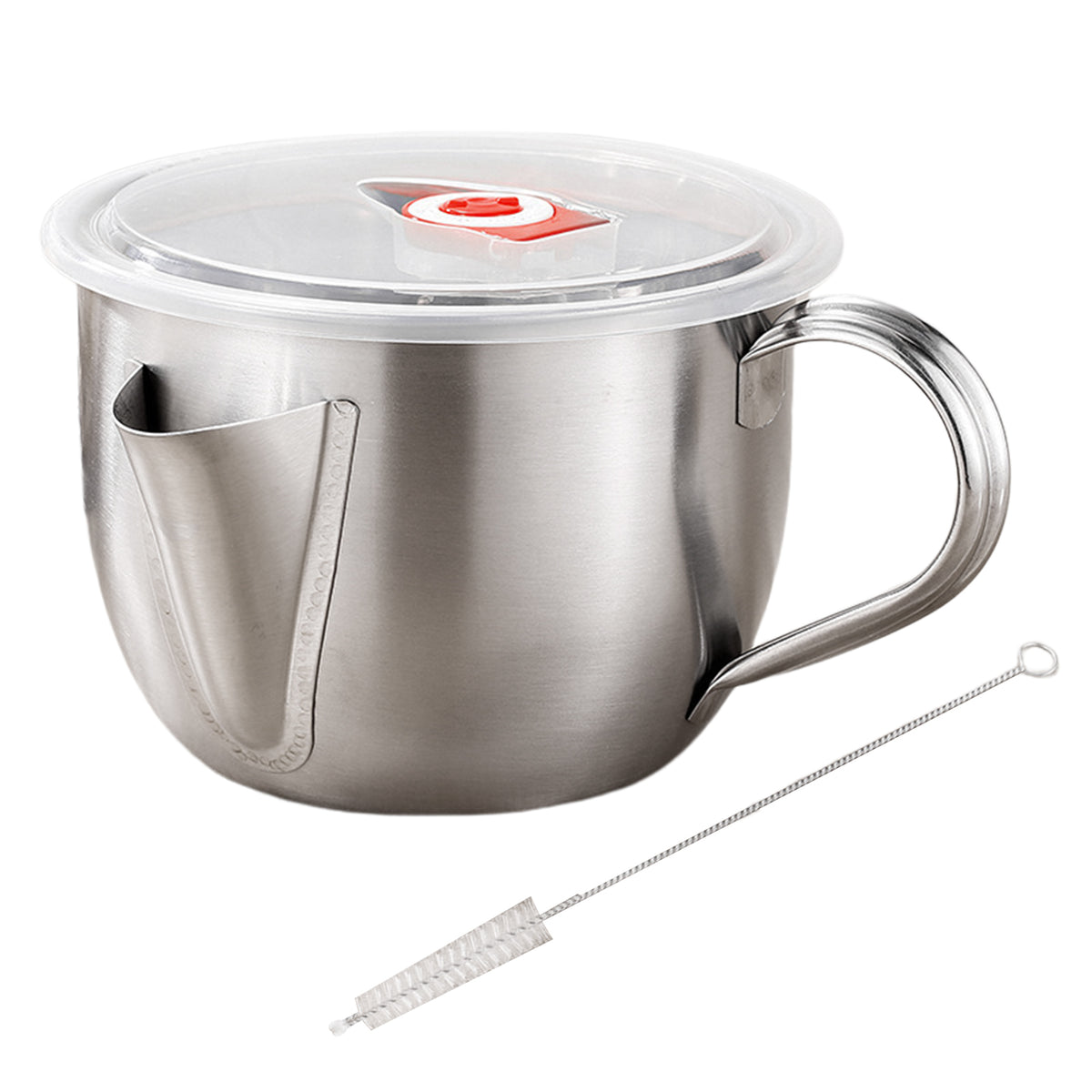 1000ml Stainless Steel Oil Filter Soup Pot Grease