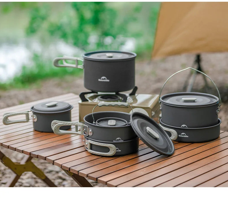 Naturehike Camping Cookware Kit Outdoor Frying Pan Kettle