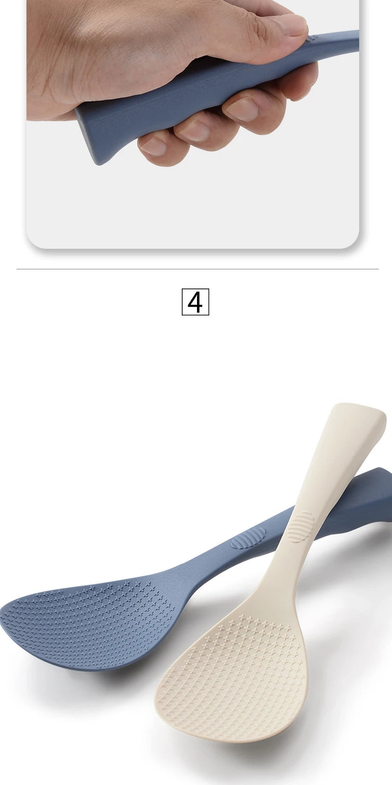 1/2 Silicone Spoon Non-Stick Cooking Spoon Anti-Scalding Pot