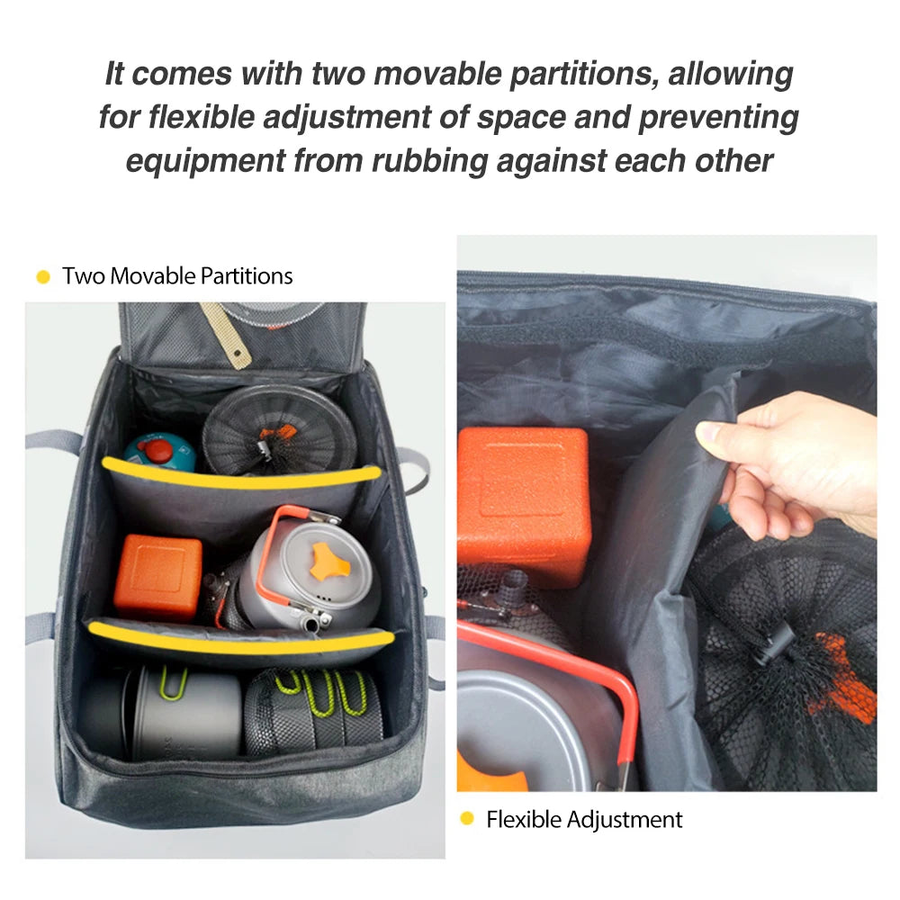 Camping Cookware Bag Cooking Utensils Bag Outdoor Stove
