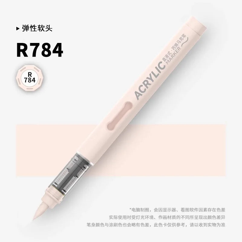 120/1 Colors Direct-Liquid Acrylic Brush Markers Pen Waterproof