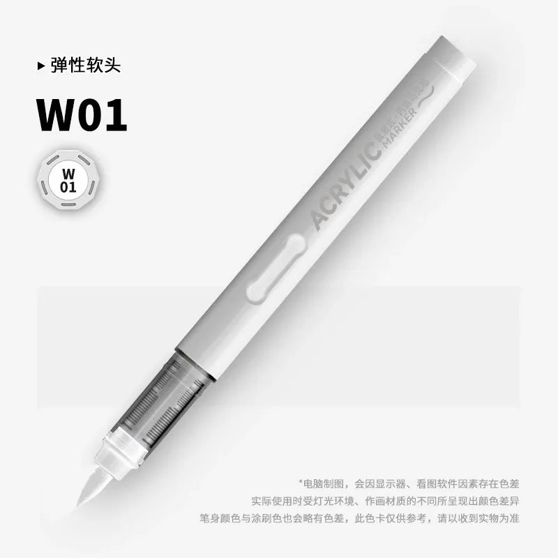 120/1 Colors Direct-Liquid Acrylic Brush Markers Pen Waterproof
