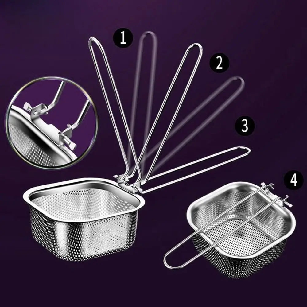 Cooking Utensils Mesh Strainer Spoon Long Handle Stainless